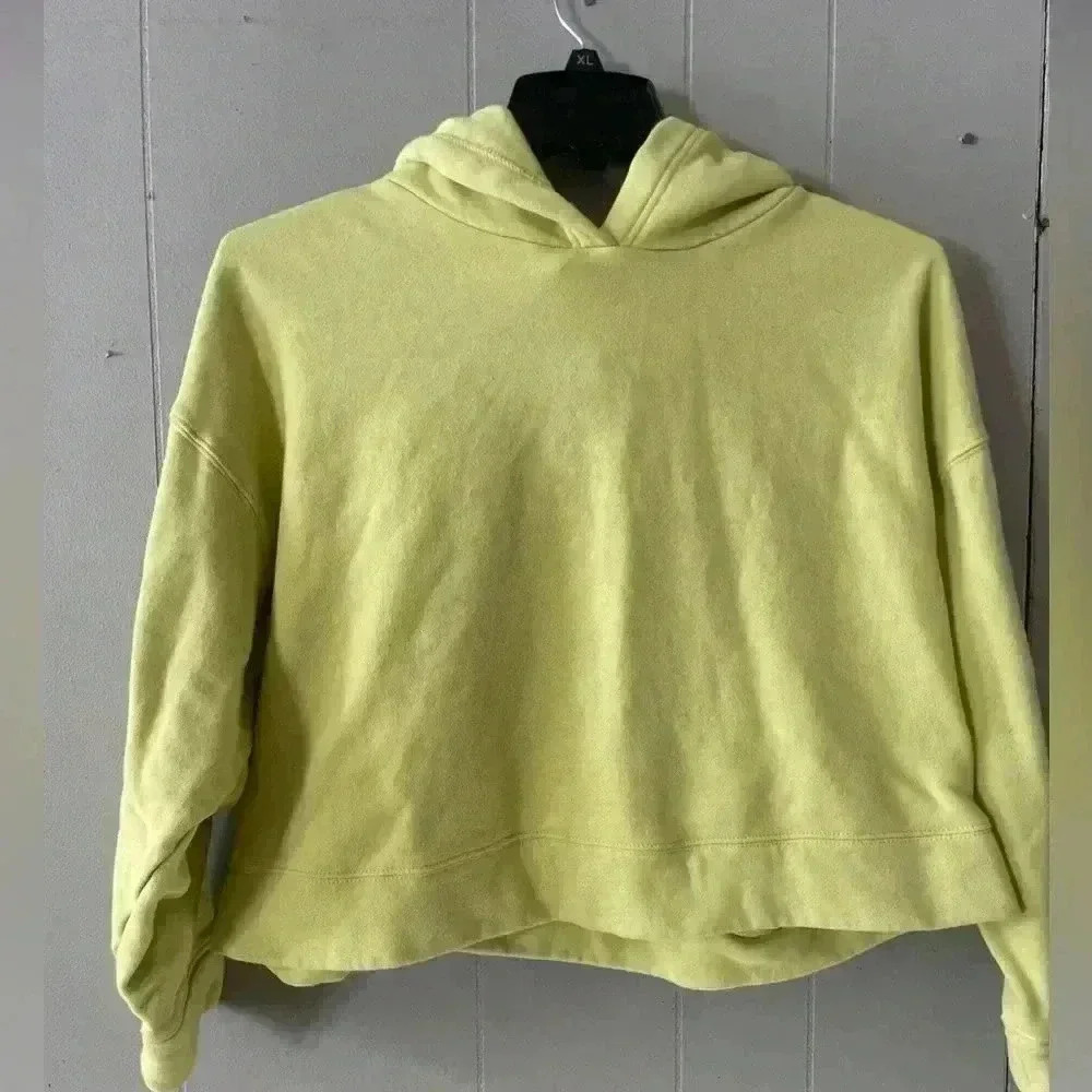 Old Navy Crop Hoodie Workout Green Women’s Size XXL